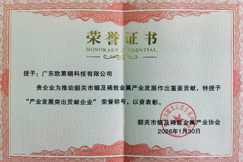 产业发展突出贡献企业